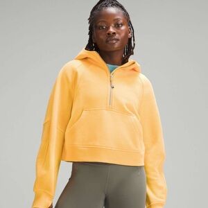 Lululemon Athletica Scuba Oversized Half-Zip Hoodie in Mango Dream
